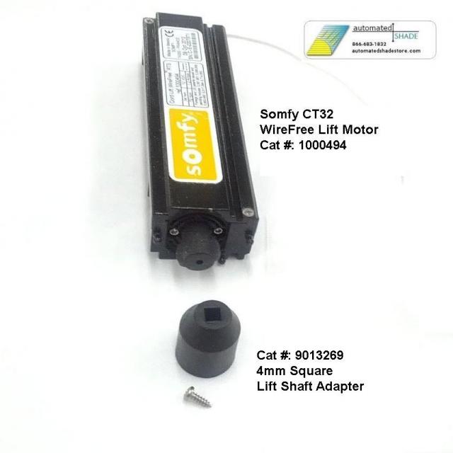 Automated Shade Store Somfy 9013269 Lift Shaft Adapter Automated