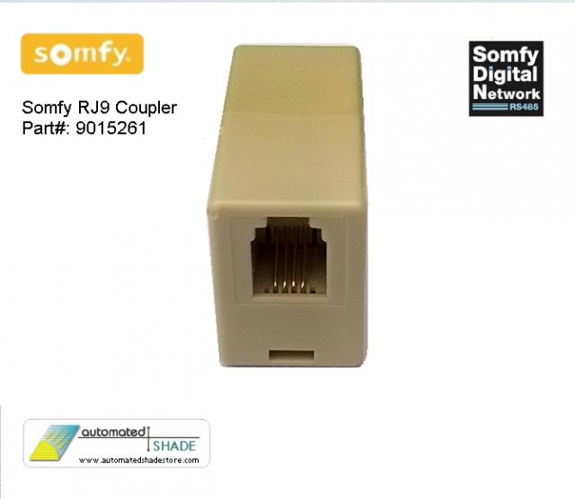 Somfy 9015261 RJ9 / RJ22 4-Wire Data Cable Coupler - Automated Shade ...
