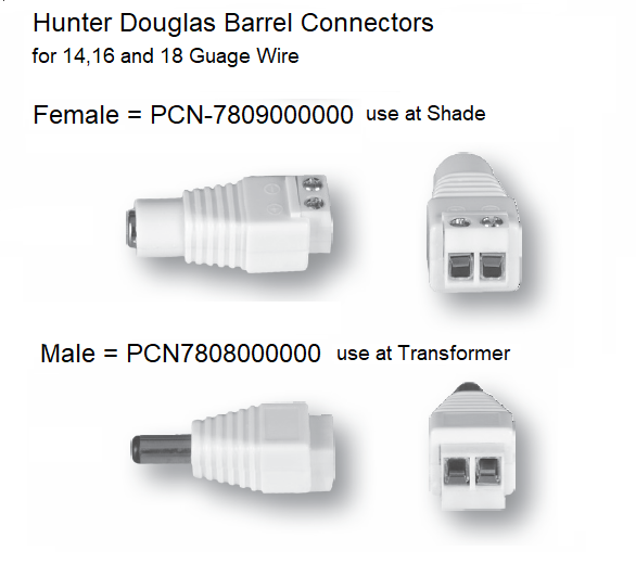 PowerView 18V DC Plug In Transformer Hunter Douglas Platinum Technology 2.1 