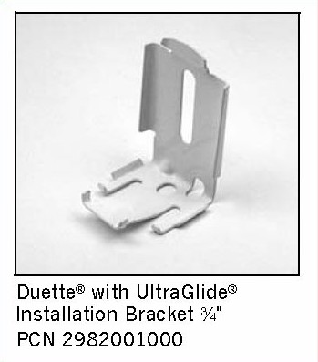 Hunter Douglas Duette / Applause Common Headrail Installation Bracket Kit -  Automated Shade Online Store