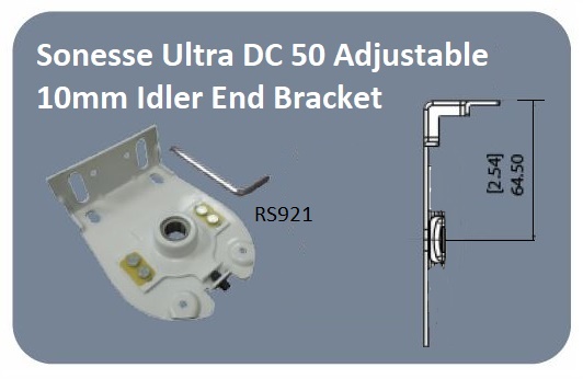 Somfy 50 Ultra DC Adjustable Idler Bracket - Automated Shade Online Store