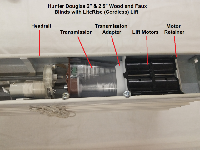 Hunter Douglas Wood Blind LiteRise (Cordless) Lift System Replacement Kit -  Automated Shade Online Store