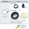 Somfy 9013776 ST30 Sonesse Crown & Drive Kit for 2" Rollease Tube